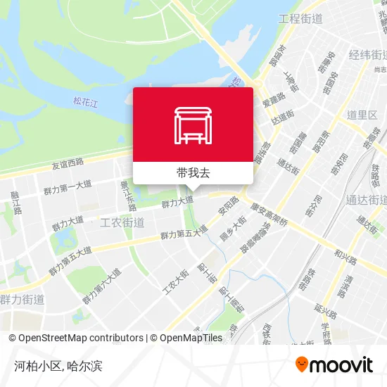 河柏小区地图