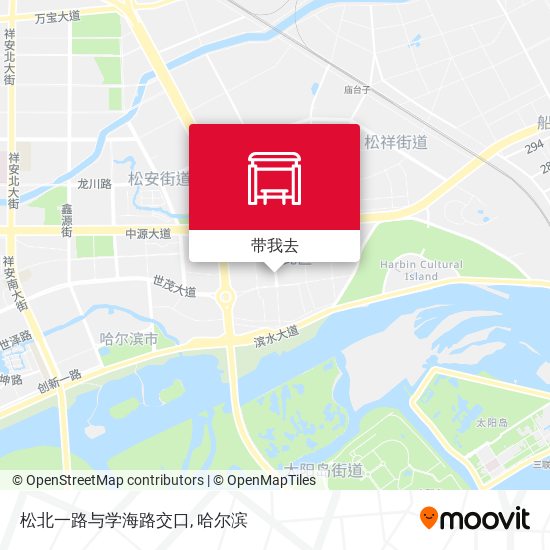 松北一路与学海路交口地图