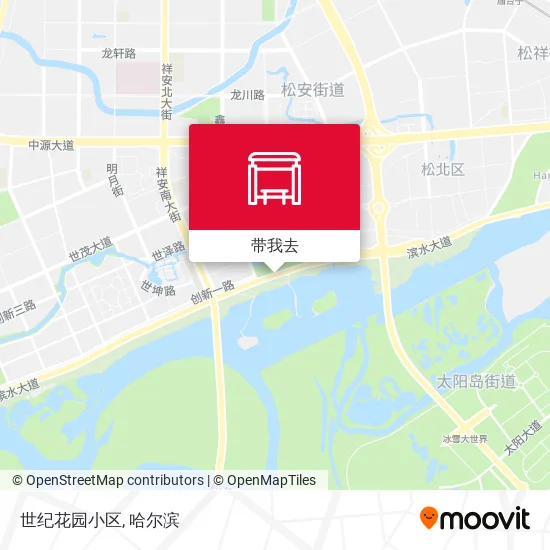 世纪花园小区地图