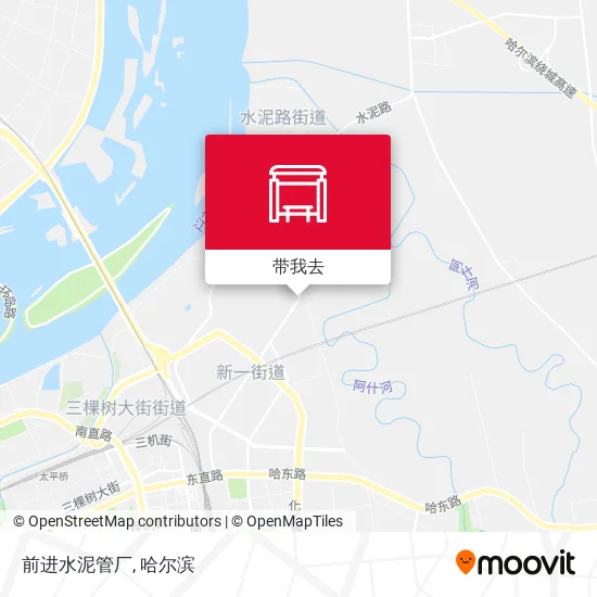 前进水泥管厂地图
