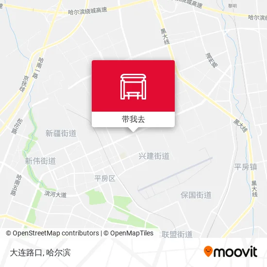 大连路口地图