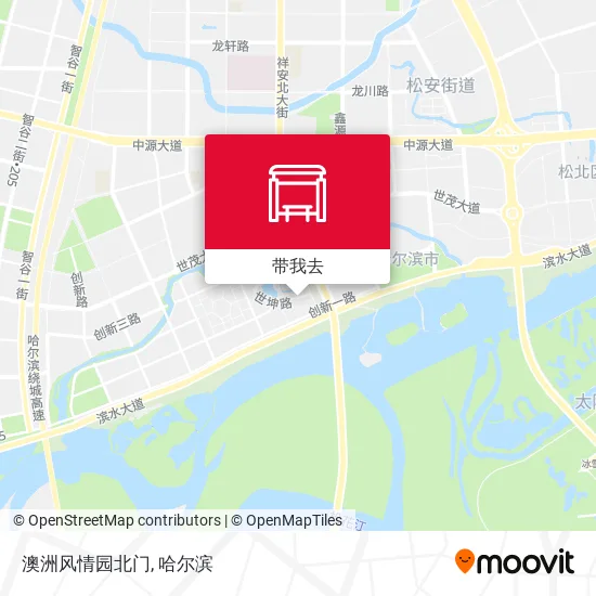 澳洲风情园北门地图