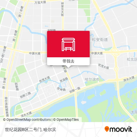 世纪花园B区二号门地图