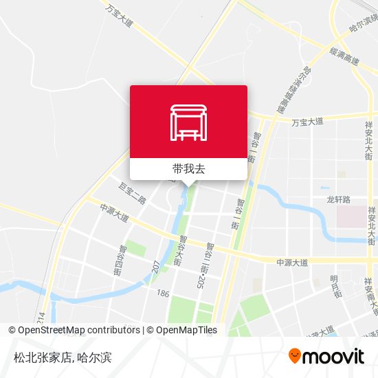 松北张家店地图