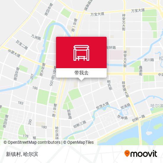 新镇村地图