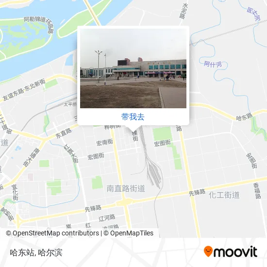 哈东站地图