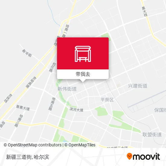 新疆三道街地图