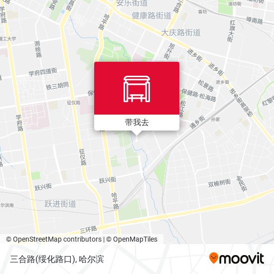 三合路(绥化路口)地图