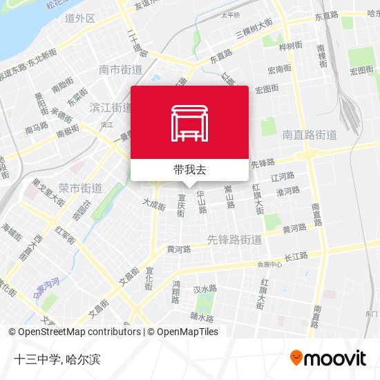 十三中学地图