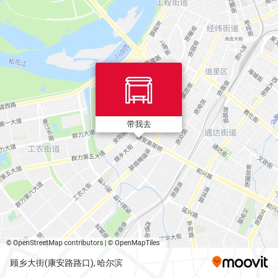 顾乡大街(康安路路口)地图