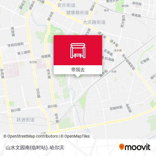 山水文园南(临时站)地图