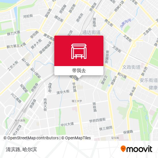 清滨路地图