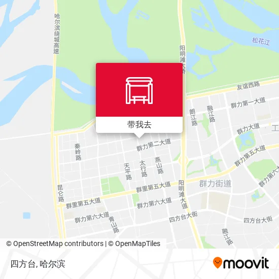 四方台地图