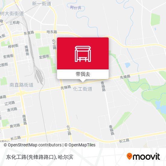 东化工路(先锋路路口)地图