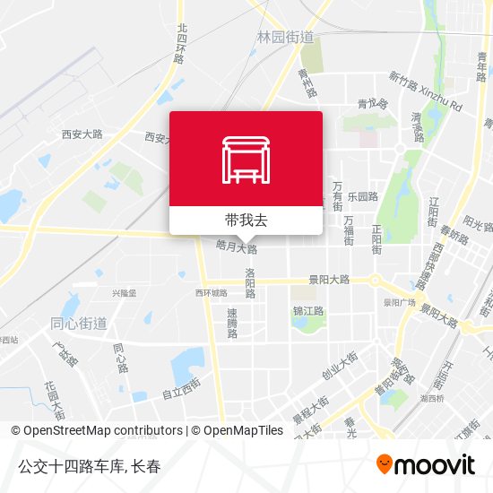 公交十四路车库地图