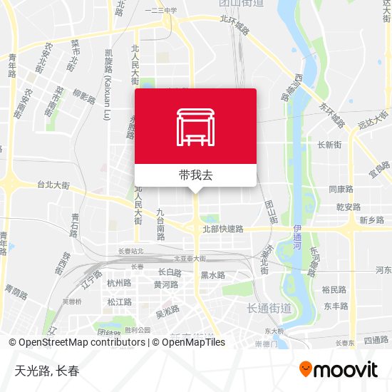 天光路地图