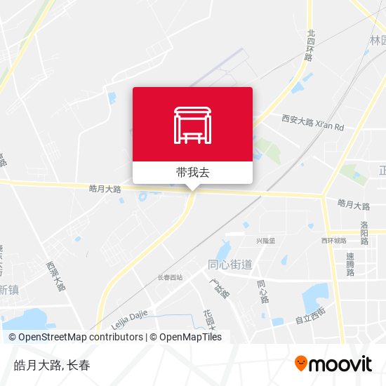 皓月大路地图