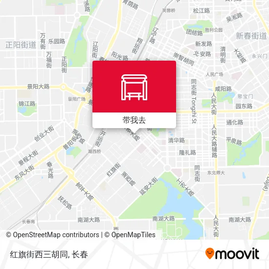 红旗街西三胡同地图