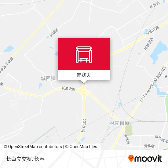 长白立交桥地图