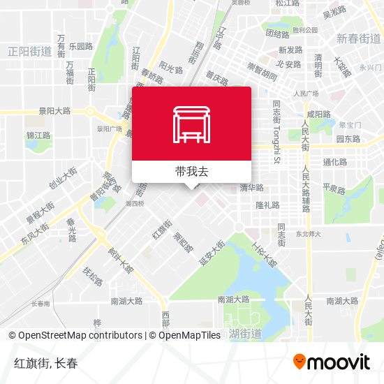 红旗街地图