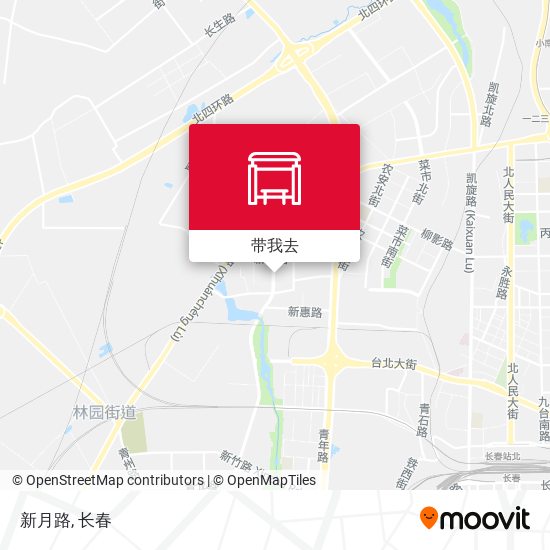 新月路地图