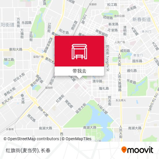 红旗街(麦当劳)地图