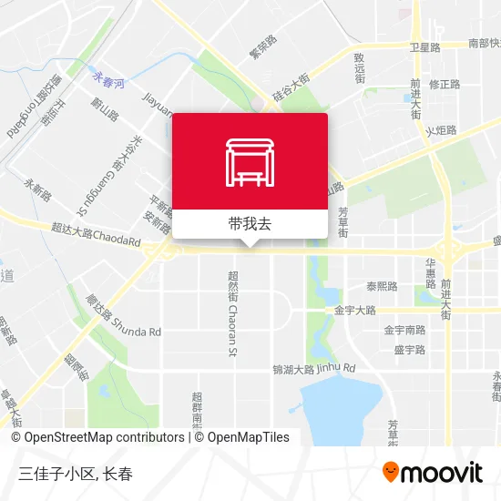 三佳子小区地图