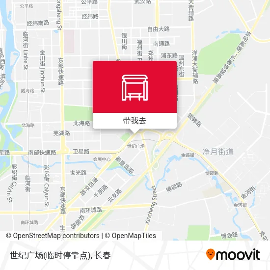世纪广场(临时停靠点)地图