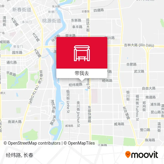经纬路地图