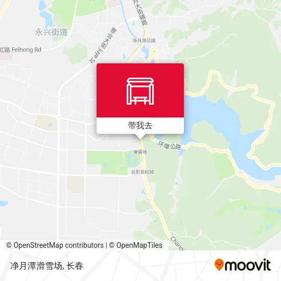 净月潭滑雪场地图