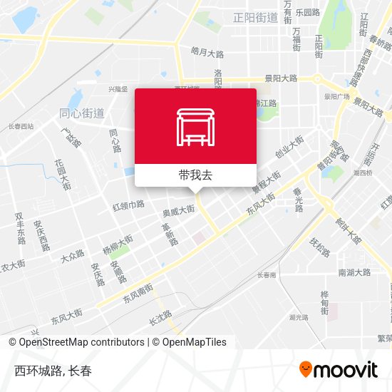 西环城路地图