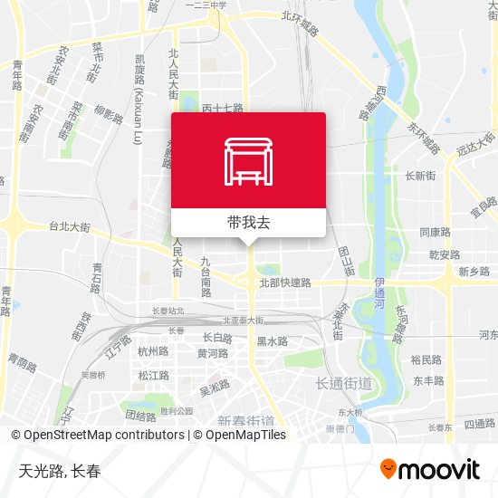 天光路地图