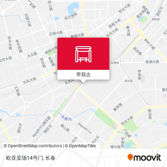 欧亚卖场14号门地图