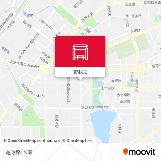 越达路地图