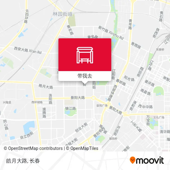 皓月大路地图
