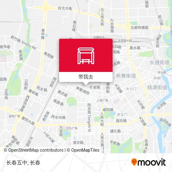长春五中地图