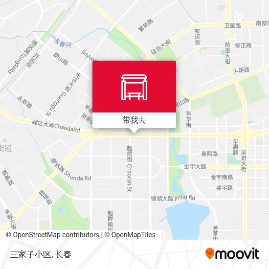 三家子小区地图