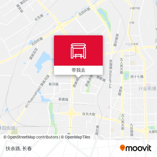 扶余路地图