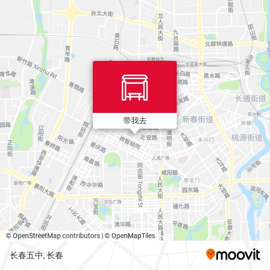 长春五中地图