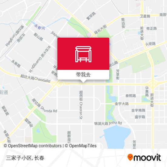 三家子小区地图