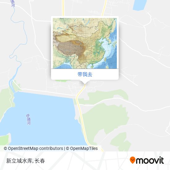 新立城水库地图