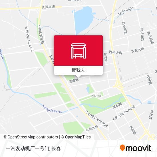 一汽发动机厂一号门地图
