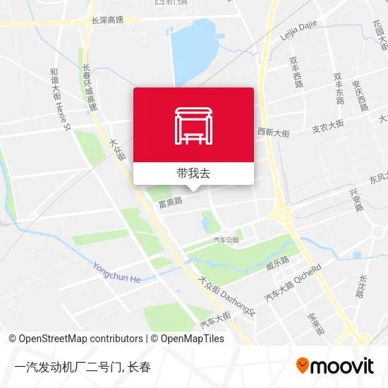 一汽发动机厂二号门地图
