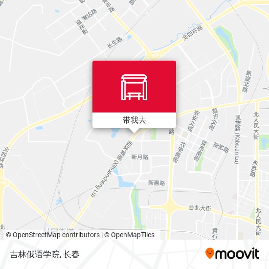 吉林俄语学院地图