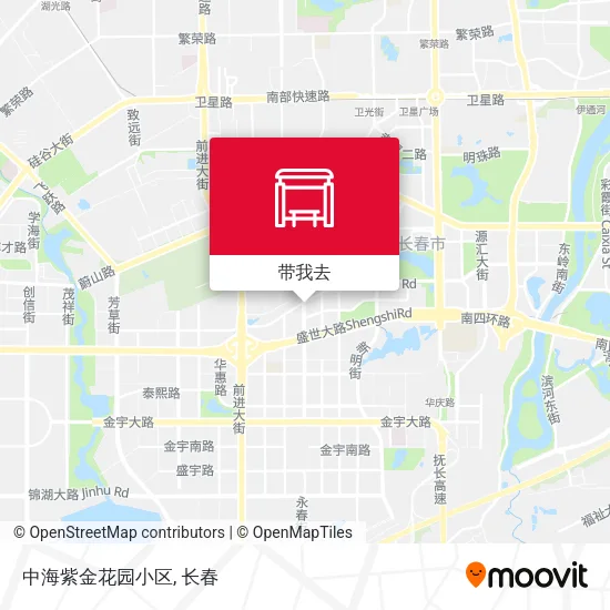 中海紫金花园小区地图