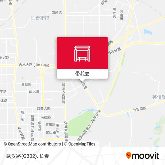 武汉路(G302)地图