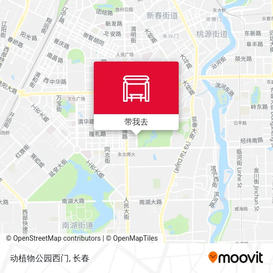 动植物公园西门地图