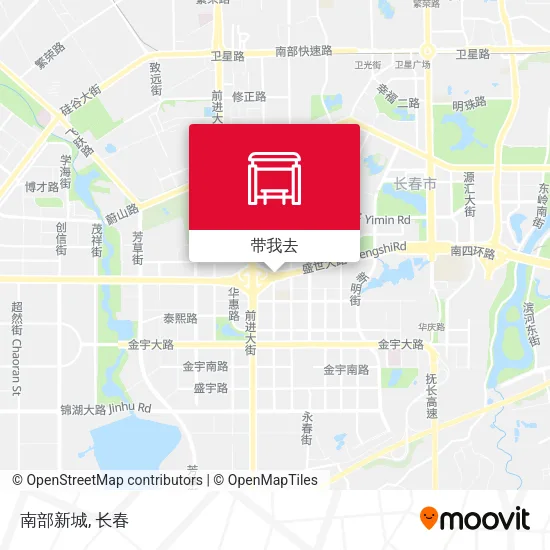 南部新城地图