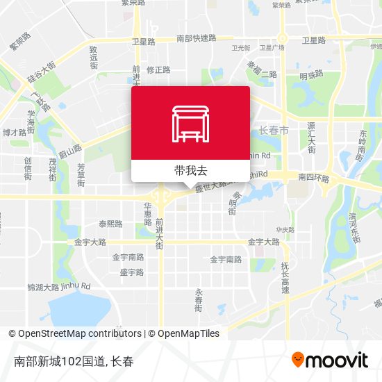 南部新城102国道地图