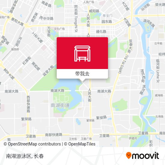 南湖游泳区地图